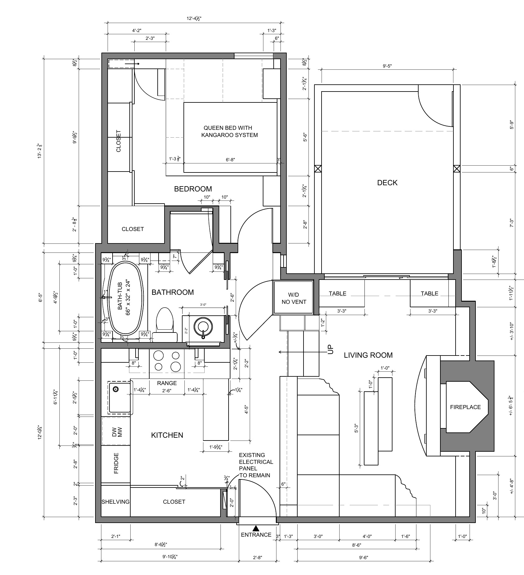 Floor plan excerpt with project and client identification removed
